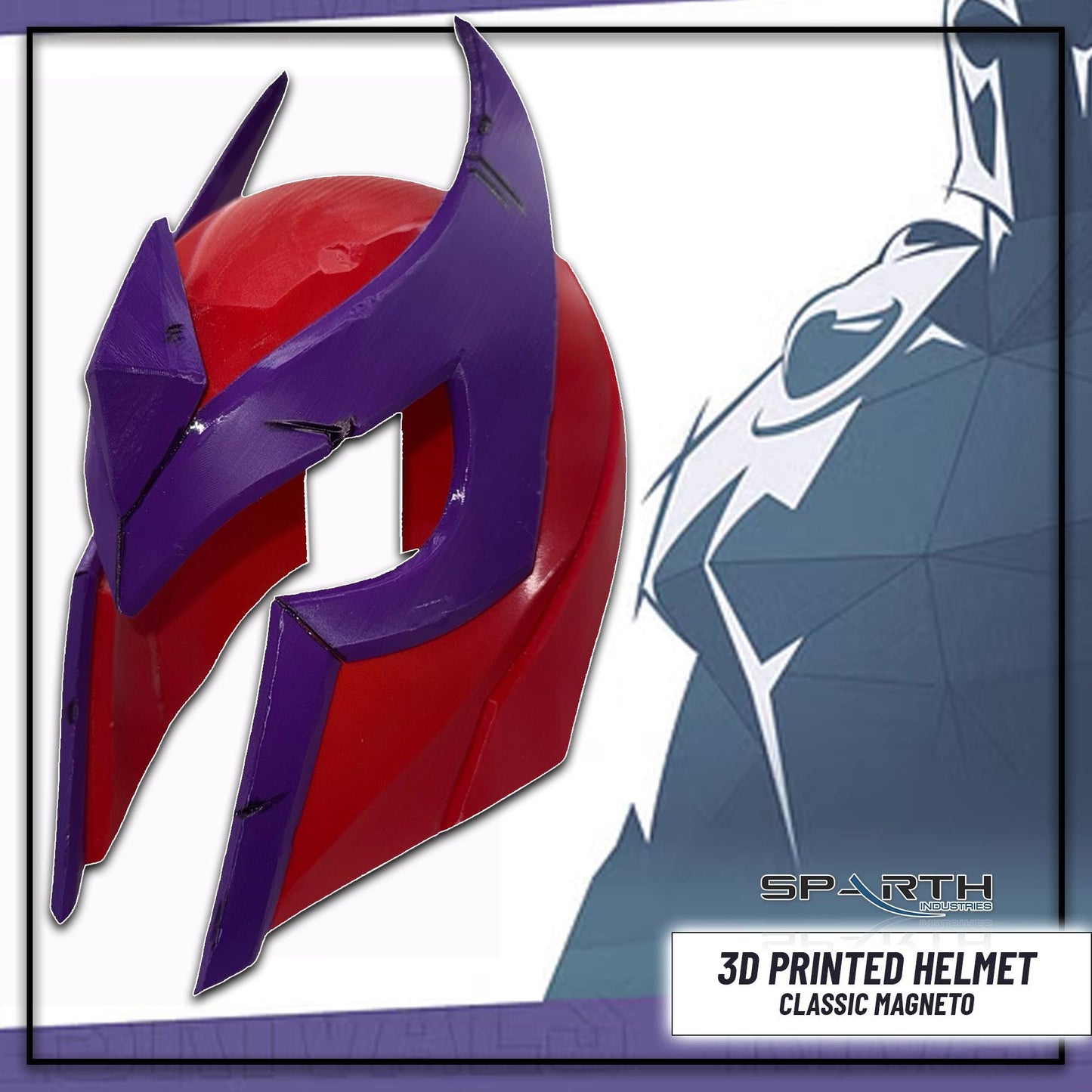 Marvel Rivals Classic Magneto Helmet 3D Mask Cosplay Prop Display Room Decor Superhero Collector Fan Costume Piece Collectible Display Decor