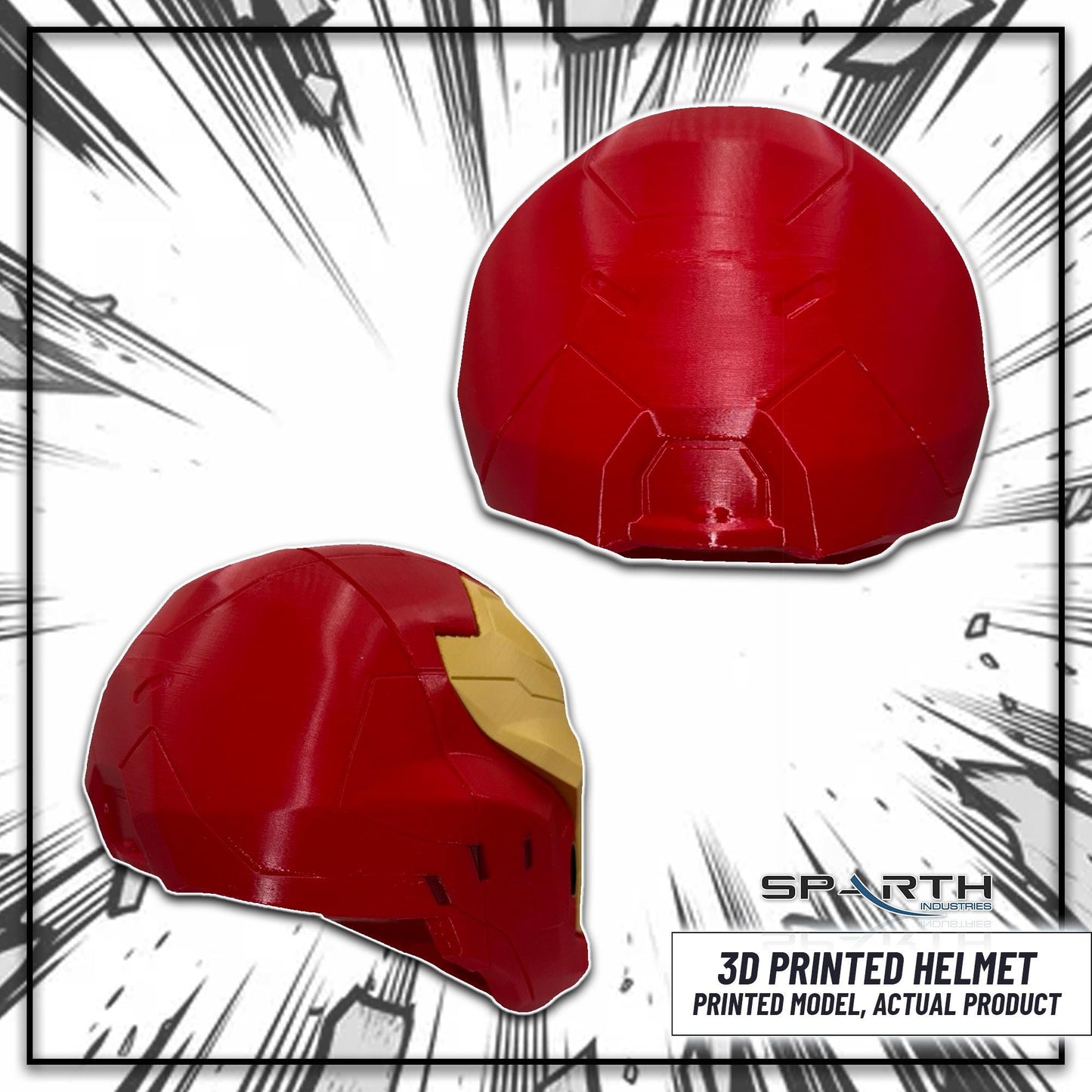 Marvel Rivals Iron Man Helmet 3D Mask Cosplay Prop Display Room Decor Superhero Gift Collector Fan Costume Piece Collectible Display Decor