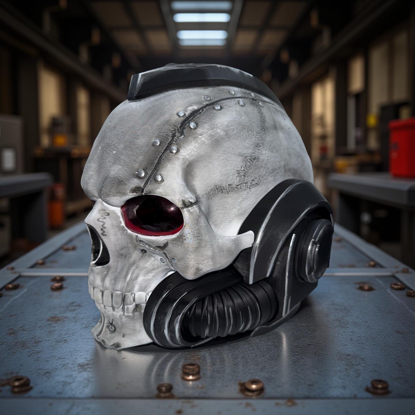Epic Customizable Space Marine Inspired 3D Printed Tabletop Gaming Helmet – Custom Fantasy Wargame Gear for Cosplay Chaplain