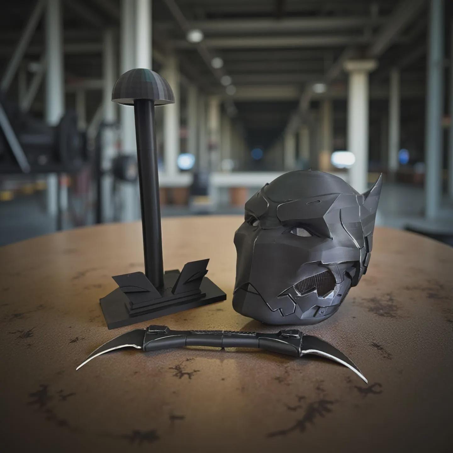 Tactical Bat Helmet Cosplay Comics for Cosplayer Wearable Helmet 3D Printed Prop Costume Accessory Display Collectible Halloween