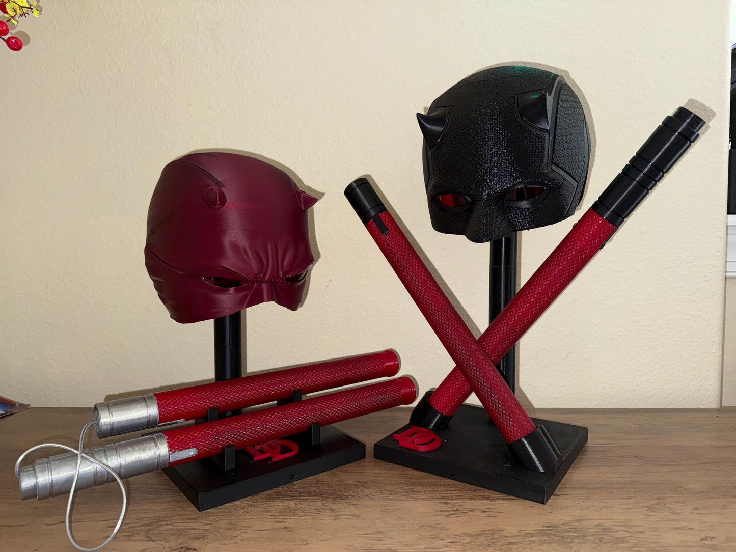 Marvel Daredevil Ben Affleck version Display Helmet Mask Movie Replica Set
