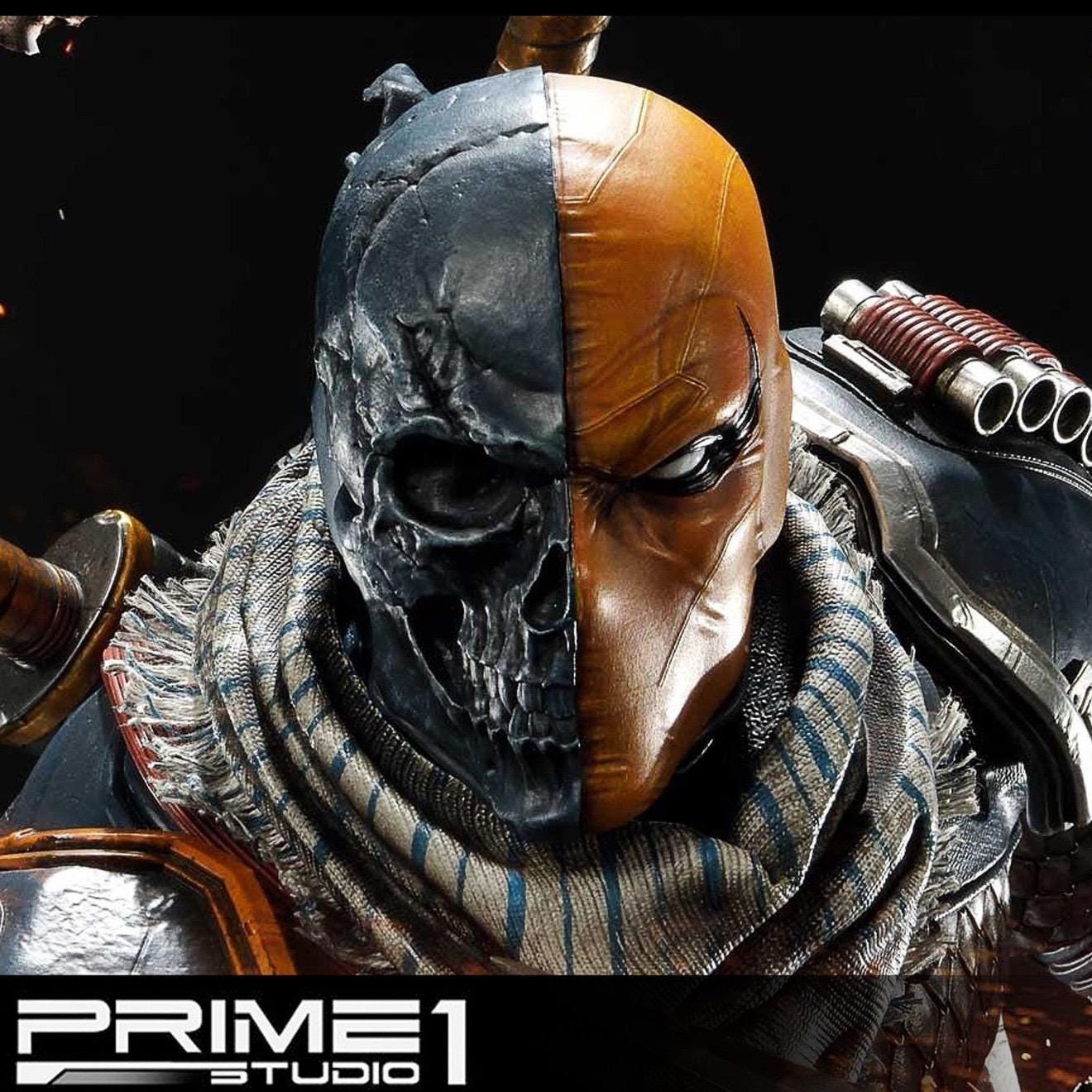 Deathstroke Helmet Cosplay DC Comics Supervillain Cosplayer Wearable Helmet 3D Printed Prop Costume Accessory Display Collectible Halloween