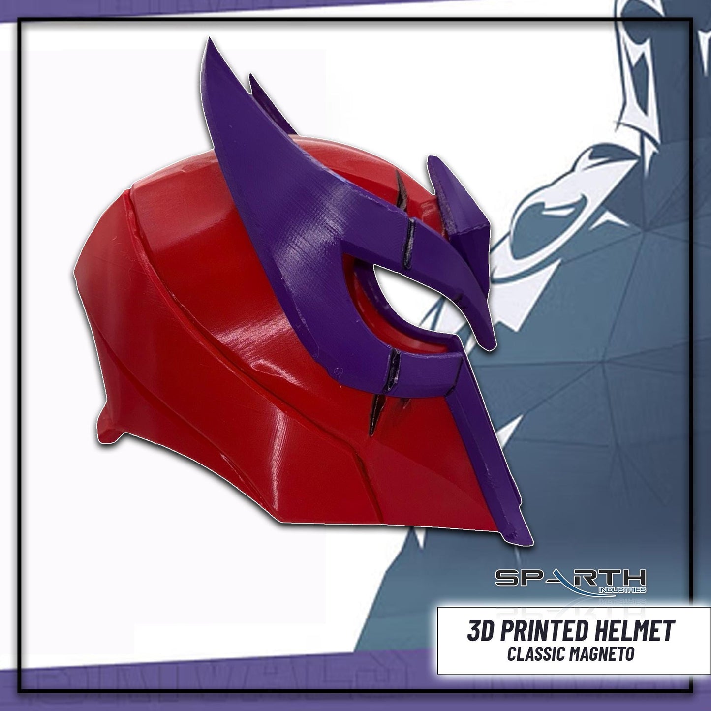 Marvel Rivals Classic Magneto Helmet 3D Mask Cosplay Prop Display Room Decor Superhero Collector Fan Costume Piece Collectible Display Decor