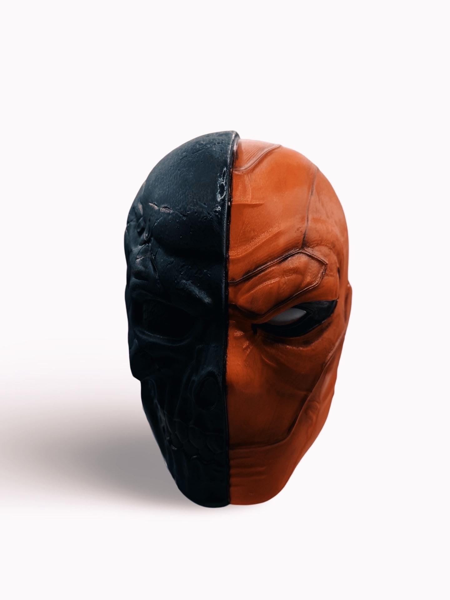 Deathstroke Helmet Cosplay DC Comics Supervillain Cosplayer Wearable Helmet 3D Printed Prop Costume Accessory Display Collectible Halloween