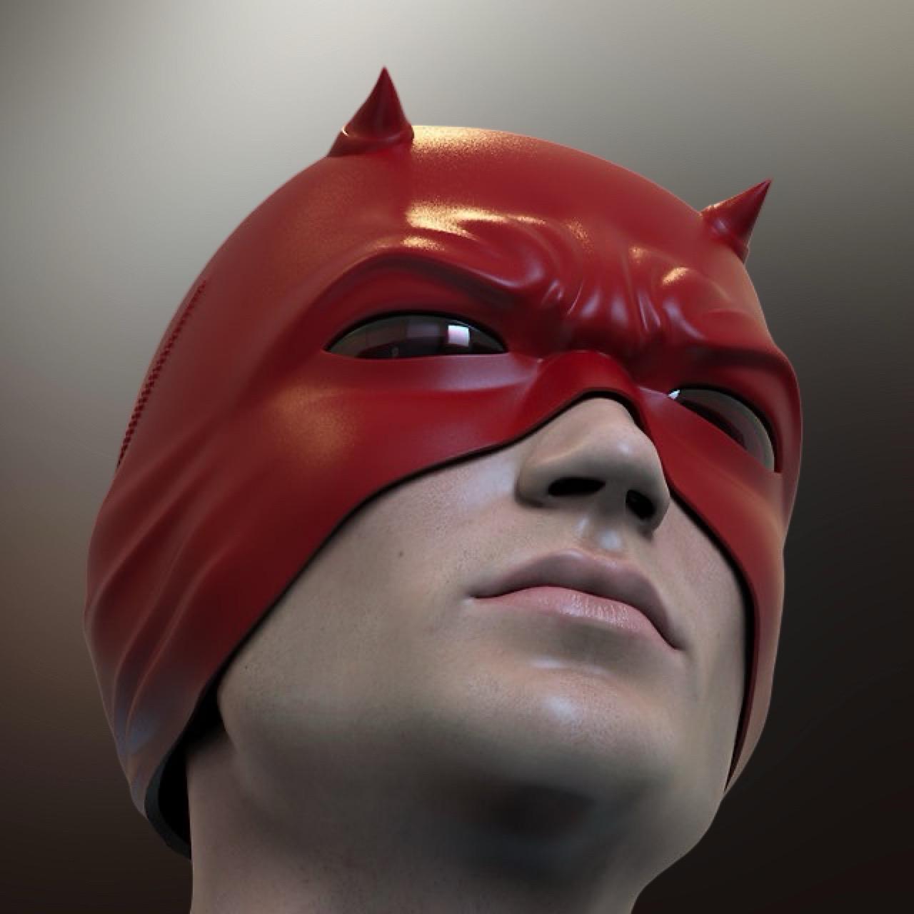 Marvel Daredevil Ben Affleck version Display Helmet Mask Movie Replica Set