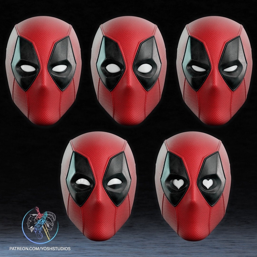 MCU Deadpool DP3 Helmet Yosh Studios Cosplay Marvel Superhero Cosplay Wearable Helmet 3D Printed Prop Costume Display Collectible Halloween