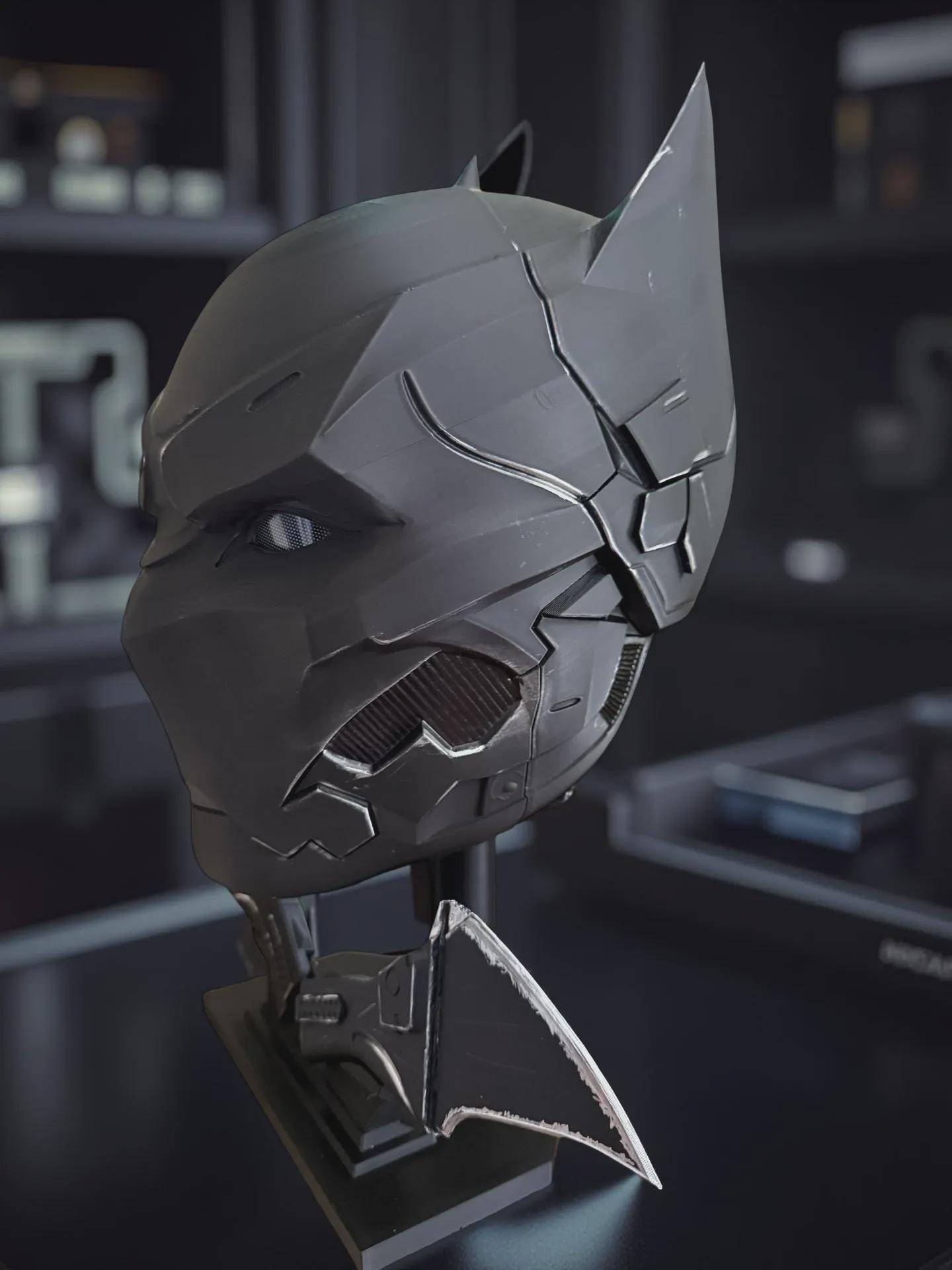 Tactical Bat Helmet Cosplay Comics for Cosplayer Wearable Helmet 3D Printed Prop Costume Accessory Display Collectible Halloween
