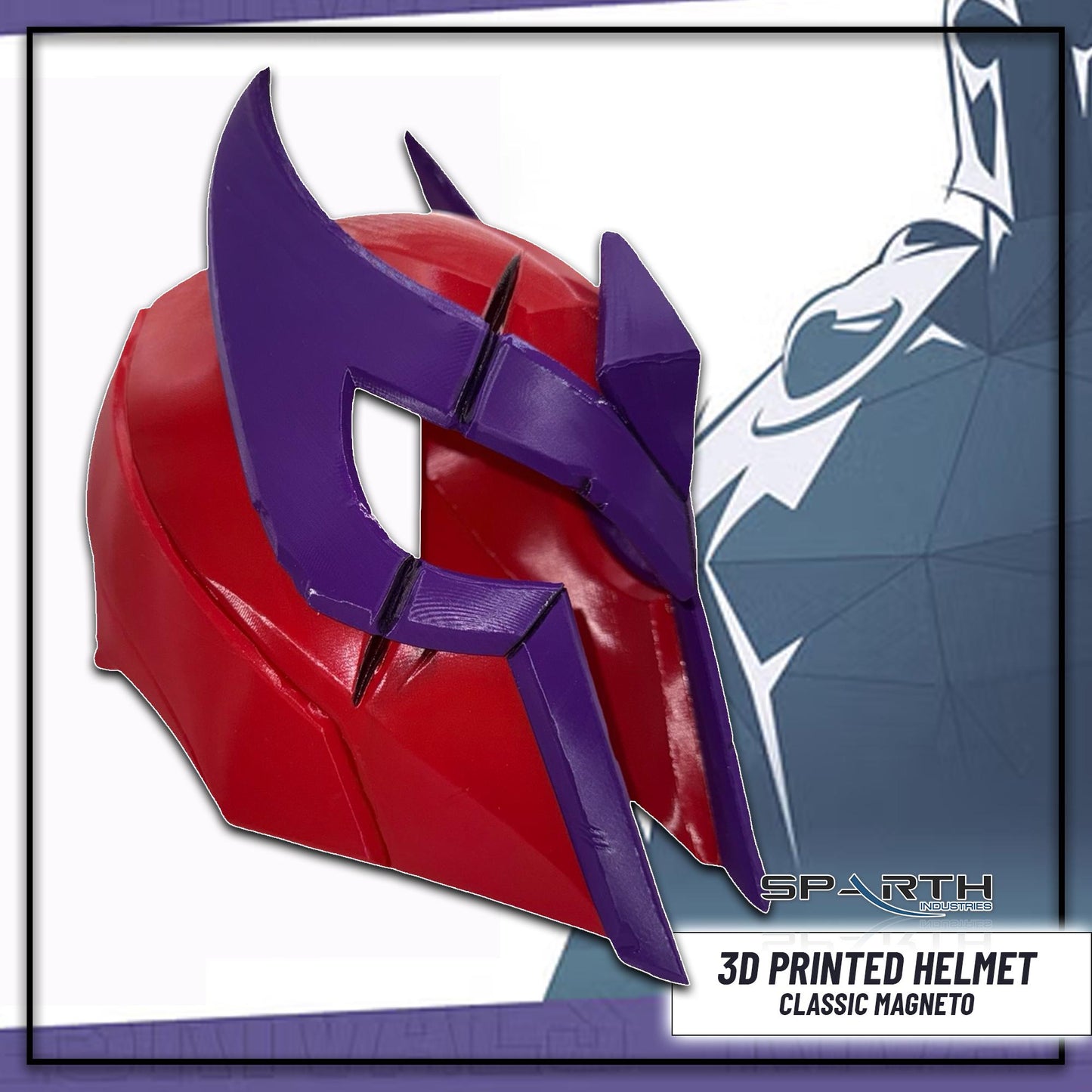 Marvel Rivals Classic Magneto Helmet 3D Mask Cosplay Prop Display Room Decor Superhero Collector Fan Costume Piece Collectible Display Decor