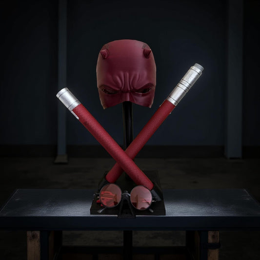Marvel Daredevil Ben Affleck version Display Helmet Mask Movie Replica Set