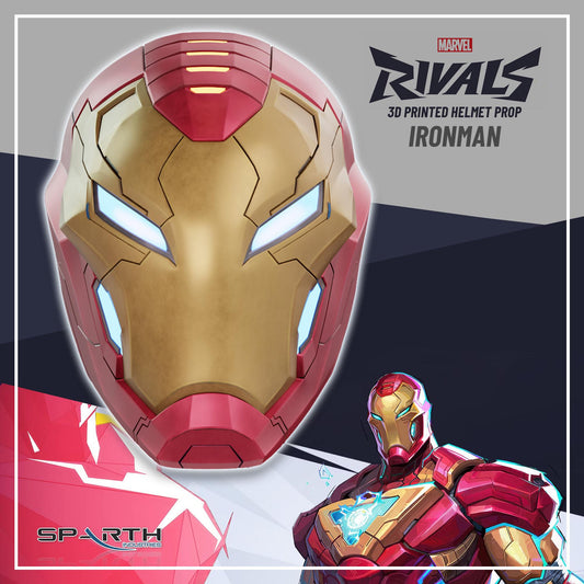 Marvel Rivals Iron Man Helmet 3D Mask Cosplay Prop Display Room Decor Superhero Gift Collector Fan Costume Piece Collectible Display Decor