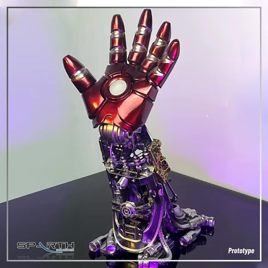 Iron Man Gauntlet Desk Lamp w/ LED kit Articulated 3D Printed Statue Kit Figure Model Decor Bedroom Table Light Lighting Lantern