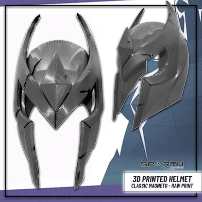 Marvel Rivals Classic Magneto Helmet 3D Mask Cosplay Prop Display Room Decor Superhero Collector Fan Costume Piece Collectible Display Decor