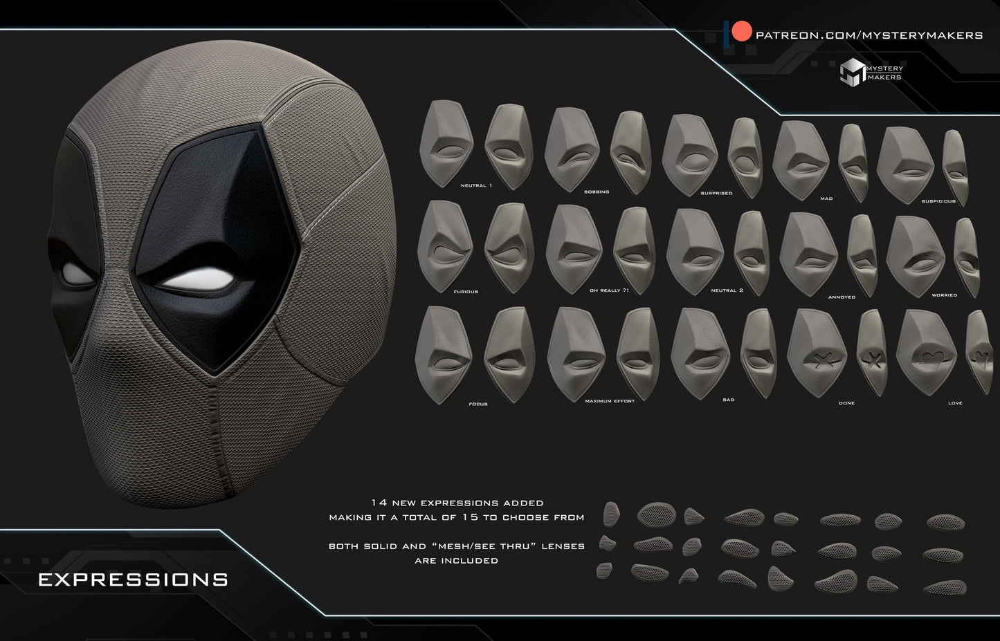 2024 MCU Deadpool Helmet DP3 X-Men Cosplay Marvel Superhero Cosplay Wearable Helmet 3D Printed Prop Costume Display Collectible Halloween