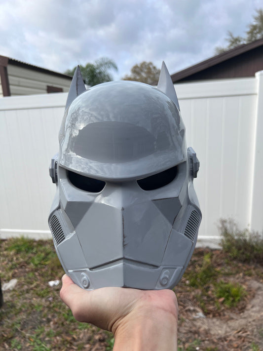 Batman BatTrooper Helmet Cosplay Star Wars Superhero Cosplay Wearable Helmet 3D Printed Prop Costume Accessory Display Collectible Halloween