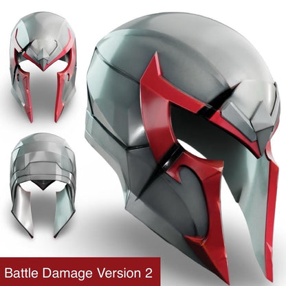 Magneto Helmet X-Men Cosplay Marvel Rivals Superhero Cosplay Wearable Helmet 3D Printed Prop Costume Accessory Display Collectible Raw Print